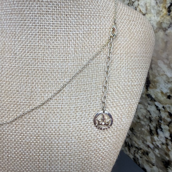 Vintage Crown Trifari Pearl Rhinestone Early 20th Century Necklace - Picture 6 of 10